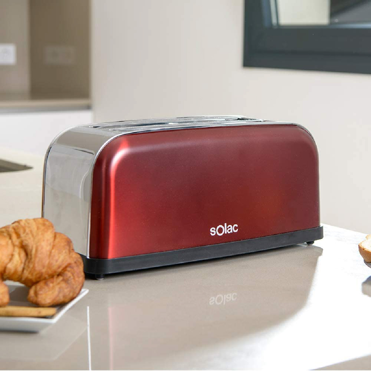 Solac Stillo SL5415, Toaster, Red